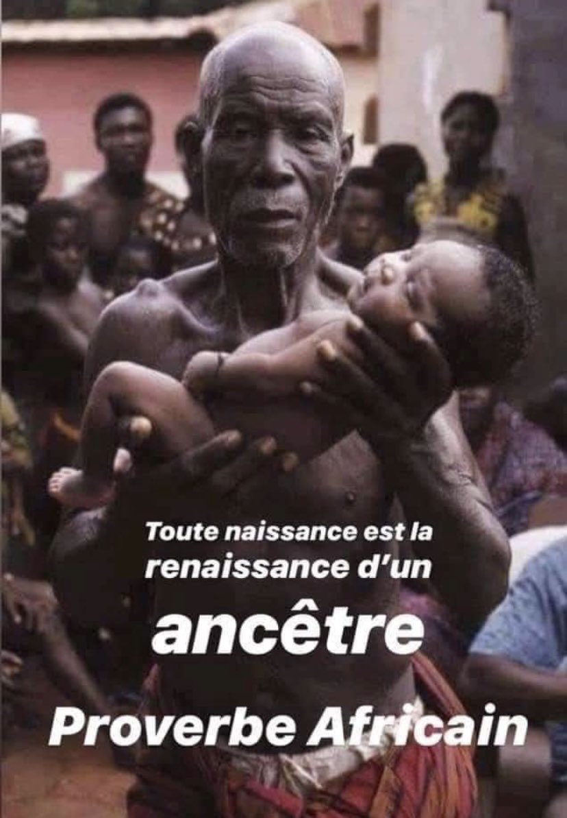 IbembaK's tweet photo. Toute naissance est la renaissance d’un #ancêtre, c’est ainsi derrière chaque #nom réside un esprit. Malheureusement en Afrique pour nous désorienter nos parents inconscients souvent chrétiens ou musulmans nous attribuent des noms qui n’ont rien avoir avec nos #ancêtres.

#ik https://t.co/Idkd9MRJtv