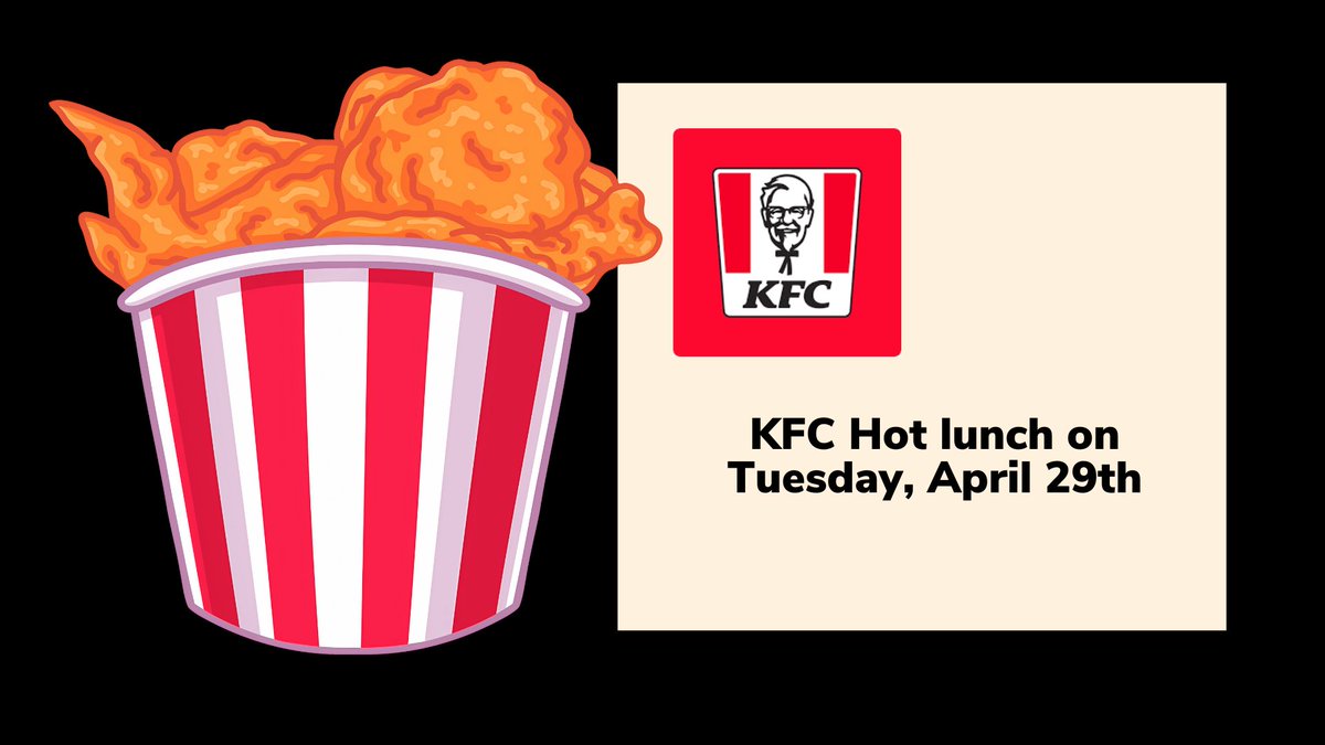 Reminder! Hot Lunch is on the Tuesday (April 29th) after we return from Easter Break.