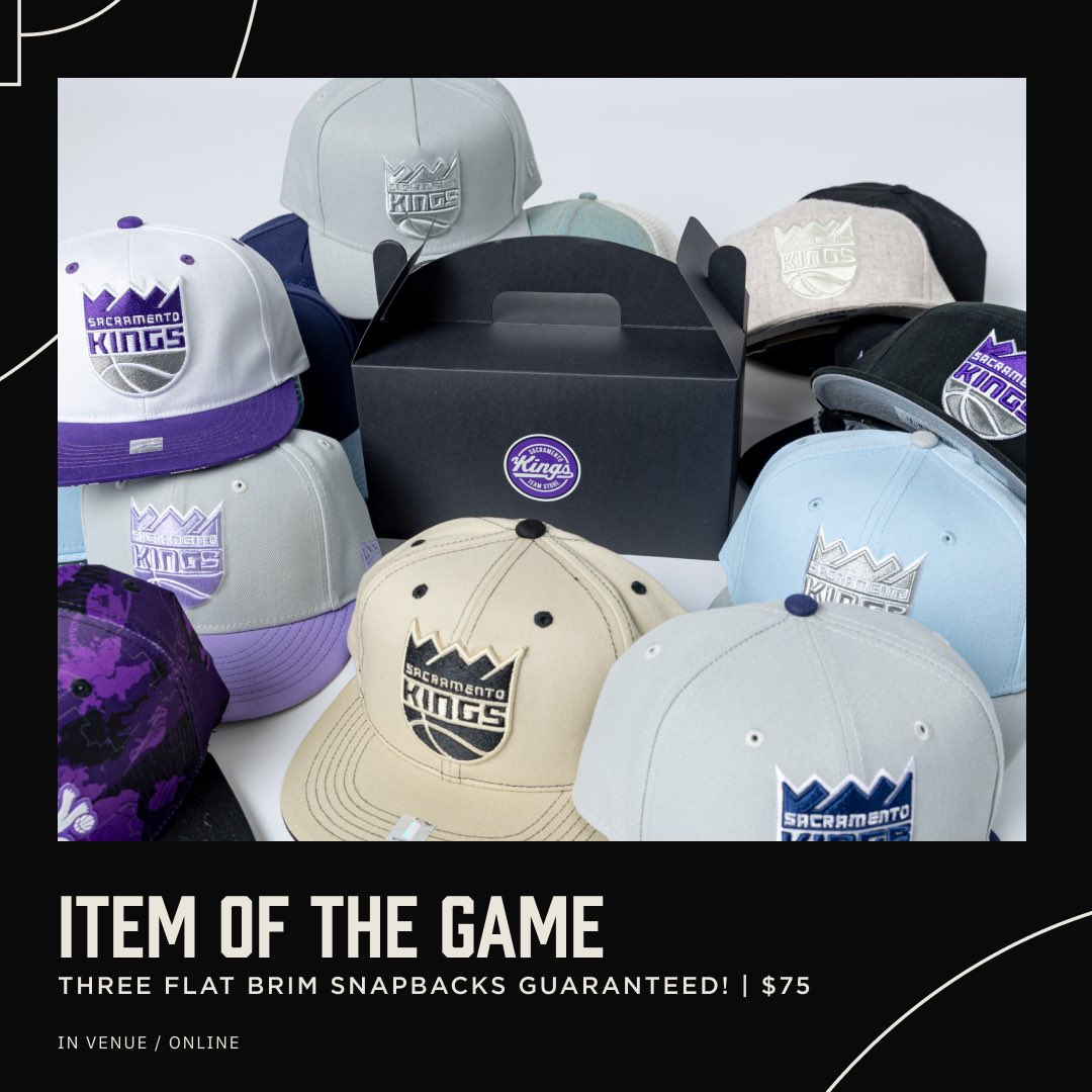KingsTeamStore's tweet image. 😤Play-In Special! Secure the Trio Hat Pack!

➡️Three Flat Brim Snapbacks for $75. Over $120 retail value! 

🤝Offer valid online now and in-store at the game tonight! 

Shop: KingsTeamStore.com