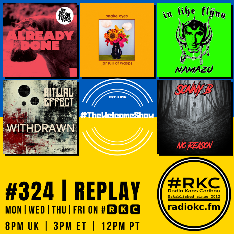 #π₯ππ (@radiokc) on Twitter photo Coming up on #ππ
Ίπ
²
in #TheWelcomeShow
ββββββββββββββ
EP #324 β 2025 #REPLAY
ββββββββββββββ
Last Tracks by
<a href="/The_MeanTimes/">The Mean Times</a> β <a href="/wehavesnakeeyes/">snake eyes</a> β <a href="/NAMAZU50033990/">NAMAZU666</a> β <a href="/ritualeffect/">Ritual Effect</a> β Sonny B
πππ
½π
΄ π» radiokc.fm Coming up on #ππ
Ίπ
²
in #TheWelcomeShow
ββββββββββββββ
EP #324 β 2025 #REPLAY
ββββββββββββββ
Last Tracks by
<a href="/The_MeanTimes/">The Mean Times</a> β <a href="/wehavesnakeeyes/">snake eyes</a> β <a href="/NAMAZU50033990/">NAMAZU666</a> β <a href="/ritualeffect/">Ritual Effect</a> β Sonny B
πππ
½π
΄ π» radiokc.fm