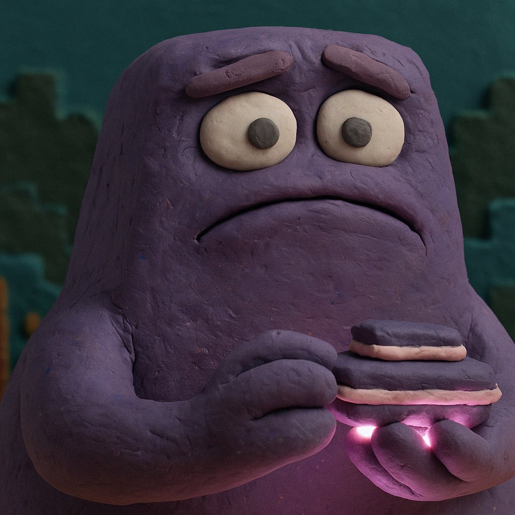 Cryptonian_14's tweet photo. #clayify the #Grimace https://t.co/KSKiRq3bJy