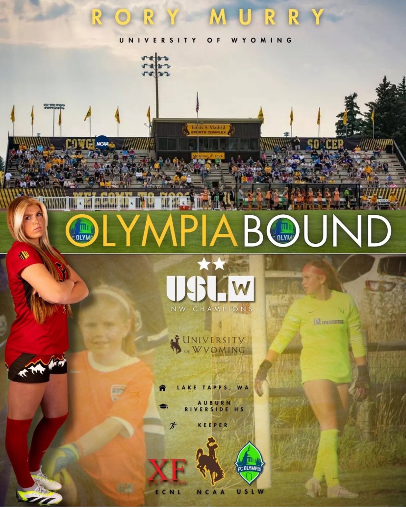 Congrats <a href="/GKRory1/">Rory Murry</a>! Gonna be fun watching you this summer with <a href="/gofcoly/">FC Olympia</a>! Let’s GO! <a href="/USLWLeague/">USL W League</a> <a href="/wyosoccer/">Wyoming Cowgirl Soccer</a> <a href="/CoachPurdum/">Josh Purdum</a> <a href="/wyoathletics/">Wyoming Athletics</a> <a href="/MountainWest/">Mountain West</a> <a href="/TopDrawerSoccer/">TopDrawerSoccer</a> <a href="/PrepSoccer/">Prep Soccer ⚽️</a> <a href="/UNITEDRAVENS/">ARHS Womens Soccer</a> <a href="/ImYouthSoccer/">ECNL/GA/Recruiting/College Soccer</a> <a href="/ugkalliance/">@unitedgkalliance</a> <a href="/JREskilson/">J.R. Eskilson</a> <a href="/opendorse/">Opendorse</a> <a href="/CrossfirePrmr/">Crossfire Premier</a>