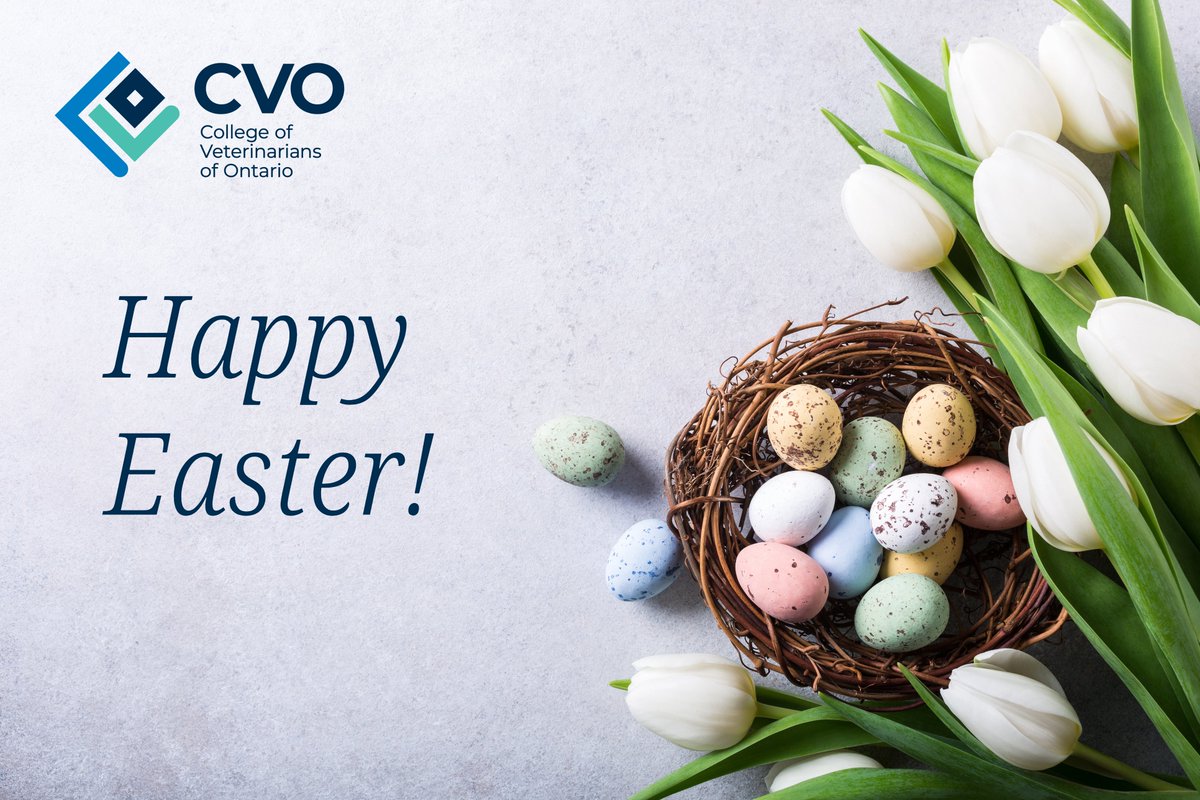 The College extends Easter greetings to all those who recognize the holiday. 🐰

The College will be closed on Friday, April 18, and Monday, April 21, 2025. Regular hours will resume on Tuesday. If you have any questions, please visit the website at cvo.org.