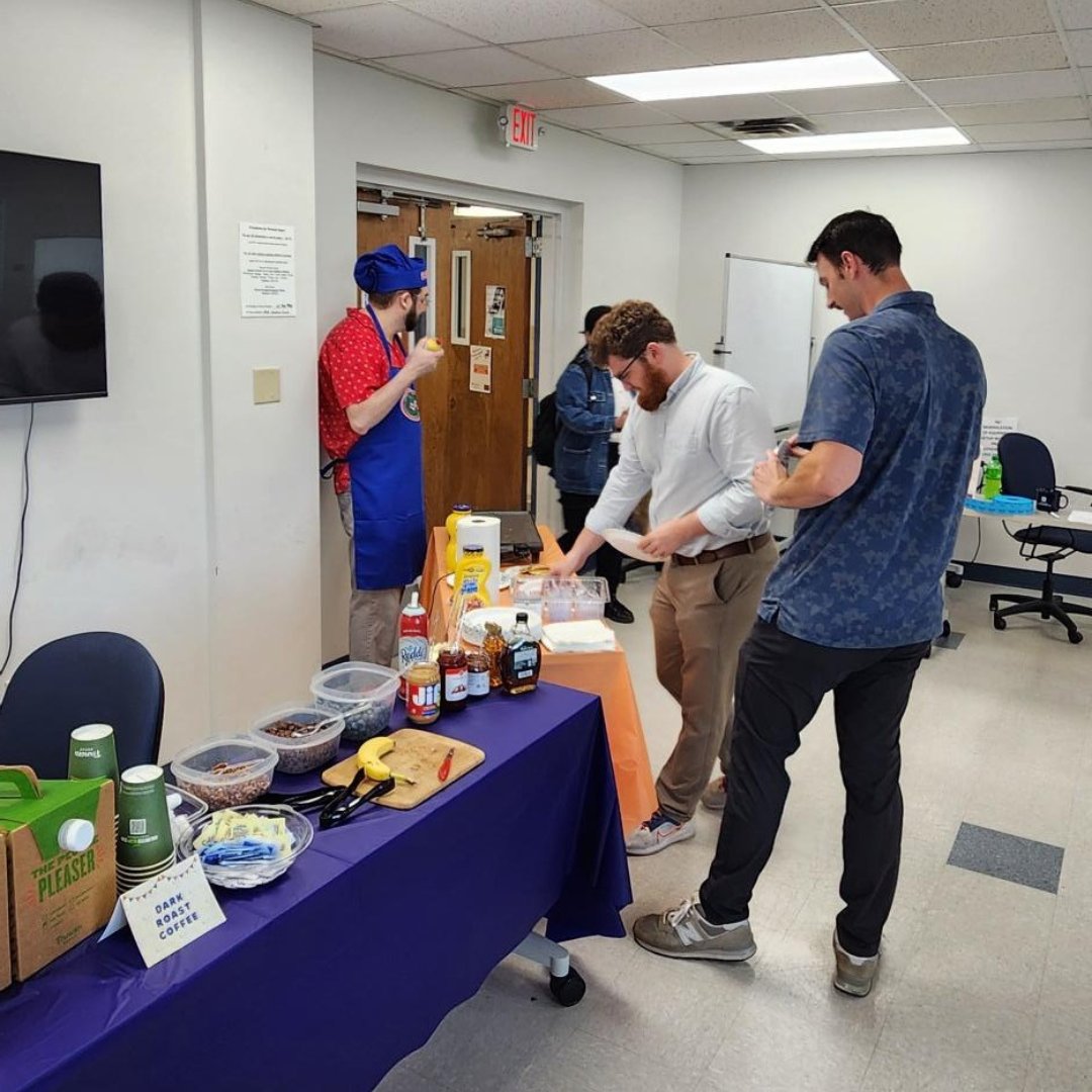 UFISE's tweet image. Last week, @UFISE hosted a number of graduate student appreciation week activities! 🧑🎓 From a nature walk to bowling to pancakes and professionalism, we LOVED celebrating each and every graduate student in our department.