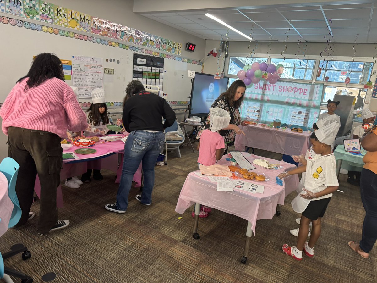Samantha Hurt (@sweetn2nd) on Twitter photo Fraction Bakery was a successful event. Students showcased knowledge of partitioning baked goods for customers! Way to go BlueJays <a href="/HumbleISD/">Humble ISD</a> <a href="/HumbleISD_ACE/">Autumn Creek Elementary</a> <a href="/HumbleElemMath/">Humble ISD Elementary Math</a> Fraction Bakery was a successful event. Students showcased knowledge of partitioning baked goods for customers! Way to go BlueJays <a href="/HumbleISD/">Humble ISD</a> <a href="/HumbleISD_ACE/">Autumn Creek Elementary</a> <a href="/HumbleElemMath/">Humble ISD Elementary Math</a>