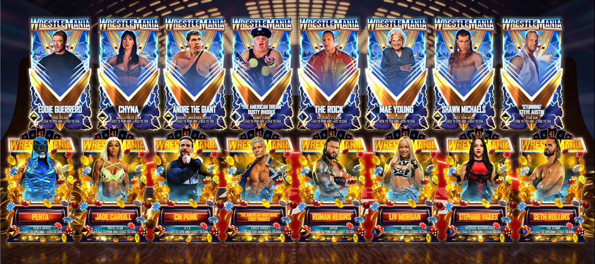 WWE SuperCard is LIVE with two new rarities: Valor and WrestleMania 41. Learn more about those as well as the changes to BOOM! and the BattlePass here:

wwesupercard.com/news/valor-wre…