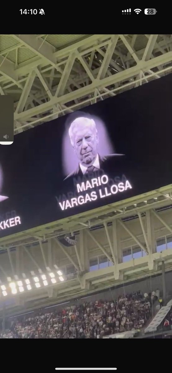 El estadio Santiago Bernabéu rinde homenaje a mi padre con ocasión del partido de Champions League.