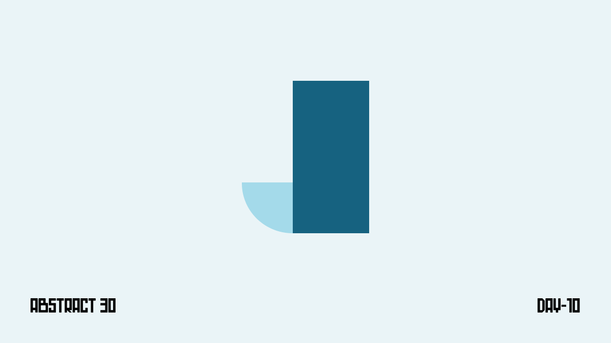 Designatiev's tweet image. Day 10 — J
One-third in.
Today’s shape is all about the curve — a soft pause in the rhythm.

#Abstract30 #letterJ #typography #blueaesthetic