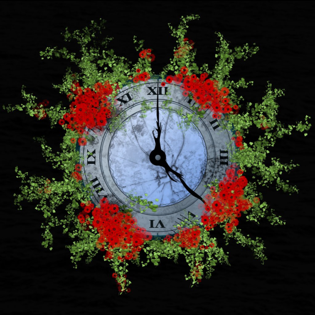 ParadoxAxis's tweet image. i was listening to garden of romance over and over and decided i wanted to make my own version of the clock