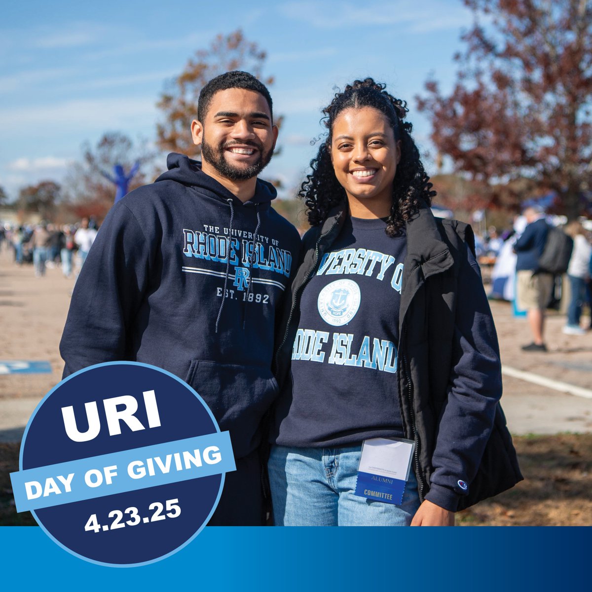 This URI Day of Giving, we are celebrating the academic programs and partnerships that are shaping passions, molding minds, and driving innovation. 📚

Show your Rhody pride by supporting the academic departments that inspired your personal potential! 
➡️ rb.gy/tsqscf