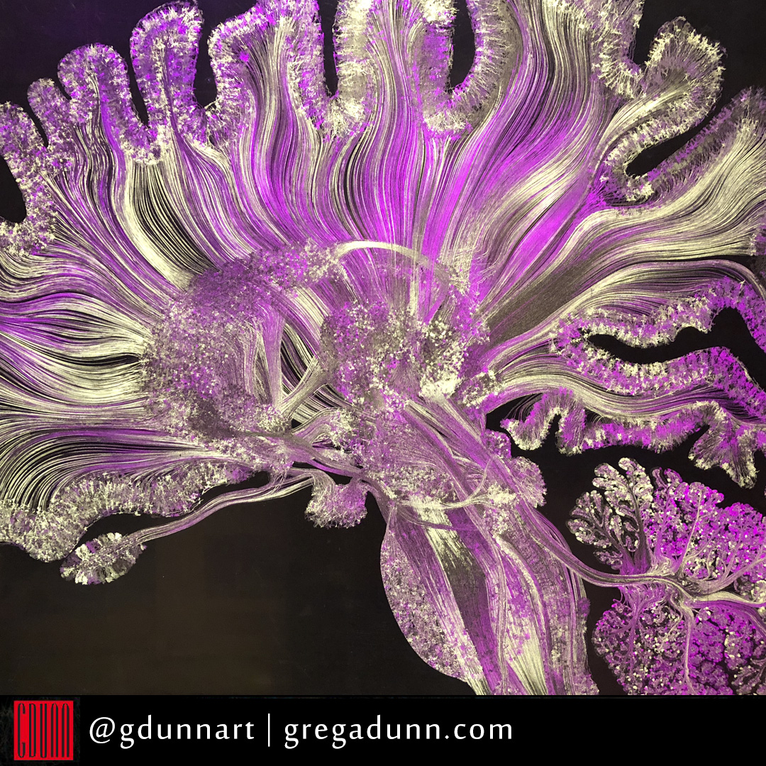 GDunnArt's tweet photo. A closeup of the microetched print of Self Reflected in white and pink light. This and millions of color combinations possible with this microetching. Now available on my website:
https://t.co/DUDkHPg5kI
#brain #brainart #etching #sciart #nerdart #psychedelicart https://t.co/JSCLPfpGwA
