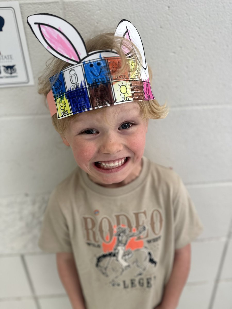 Some of my cute little prek bunnies wearing their articulation headbands! 🐰#WorkingOnMyRoar
