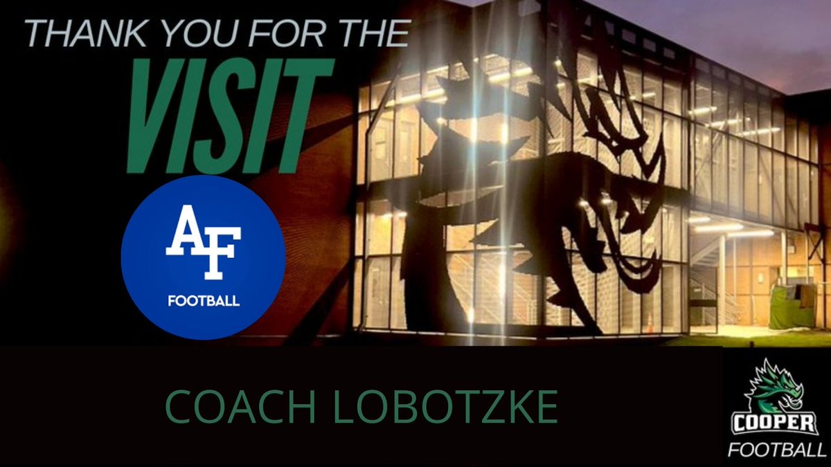 John Cooper Dragon Football (@jcs_football) on Twitter photo Big thanks to <a href="/CoachLobotzke/">Steed Lobotzke</a> for stopping by The John Cooper School today! We appreciate you taking the time to visit and connect — best of luck this season! 🇺🇸🏈 #GoFalcons #ProveIt Big thanks to <a href="/CoachLobotzke/">Steed Lobotzke</a> for stopping by The John Cooper School today! We appreciate you taking the time to visit and connect — best of luck this season! 🇺🇸🏈 #GoFalcons #ProveIt