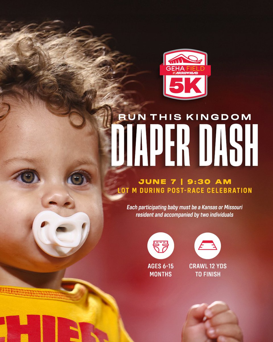 GEHA Field at Arrowhead Stadium (@gehafield) on Twitter photo The GEHA Field at Arrowhead 5K and 1K has something for everyone! The all-new diaper dash is the perfect way to get your little one in on the fun, so sign up today: chfs.me/gehafield5k πΆ The GEHA Field at Arrowhead 5K and 1K has something for everyone! The all-new diaper dash is the perfect way to get your little one in on the fun, so sign up today: chfs.me/gehafield5k πΆ