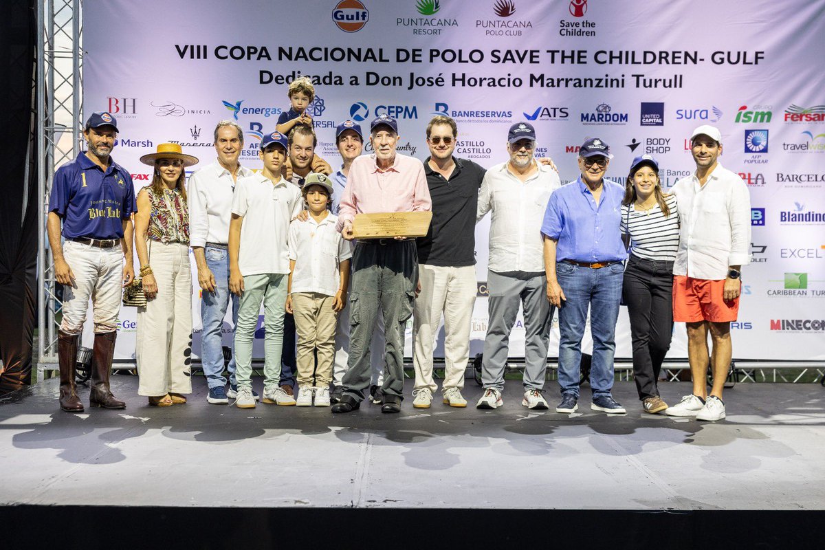 Por 8vo año consecutivo la Copa Nacional de Polo Save the Children @savechildrenrd dedicada este año a Don José Horacio Marranzini Turull ha logrado recaudar 6 millones de pesos con el apoyo de más de 70 empresas. Estos fondos están dirigidos a mejorar las habilidades lectoras de