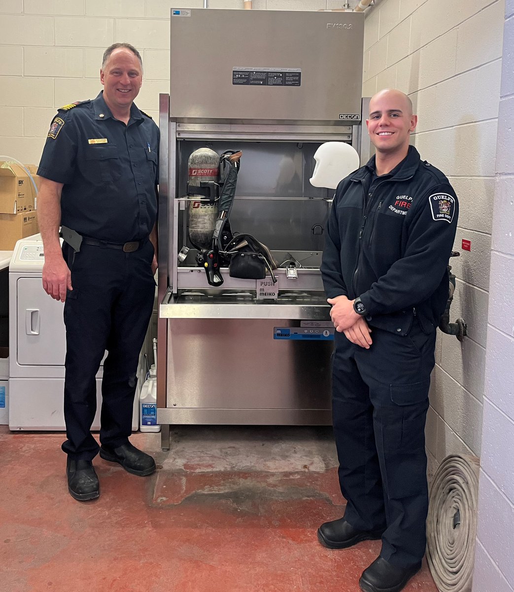 Guelph Fire Department (@guelphfire) on Twitter photo Thanks to <a href="/TeamKerzner/">Michael Kerzner</a> and <a href="/ONsafety/">Ministry of the Solicitor General</a> for the Fire Protection Grant funding to help keep our <a href="/GPFFA467/">Guelph Firefighters</a> FFs safe. New SCBA washers have been installed and will decontaminate the deadly carcinogens from our air packs, masks, and cylinders. <a href="/cityofguelph/">City of Guelph</a> <a href="/ONFireChiefs/">Ontario Association of Fire Chiefs (OAFC)</a> <a href="/barnoldfire/">Brian Arnold</a> Thanks to <a href="/TeamKerzner/">Michael Kerzner</a> and <a href="/ONsafety/">Ministry of the Solicitor General</a> for the Fire Protection Grant funding to help keep our <a href="/GPFFA467/">Guelph Firefighters</a> FFs safe. New SCBA washers have been installed and will decontaminate the deadly carcinogens from our air packs, masks, and cylinders. <a href="/cityofguelph/">City of Guelph</a> <a href="/ONFireChiefs/">Ontario Association of Fire Chiefs (OAFC)</a> <a href="/barnoldfire/">Brian Arnold</a>