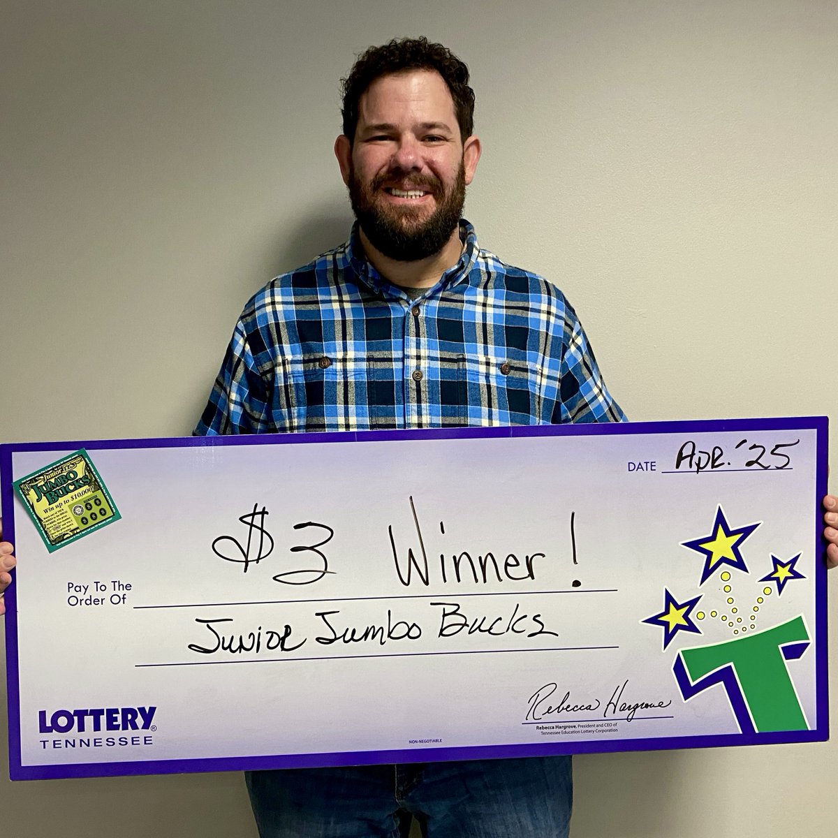 MarkJHerman's tweet image. Huge windfall, but I want you guys to know that the money won’t change me. @TNLottery #lotterywinner