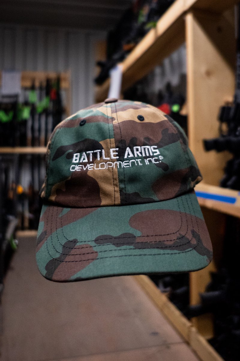 BattleArmsDev's tweet image. Keep the sun out of your eyes and target in site with one of our dad hats. Not only will this give you sun protection, but it will cover up your bald spot or bad hair day in style. Available in woodland camo seen here and other colors too! battlearmsbasics.com