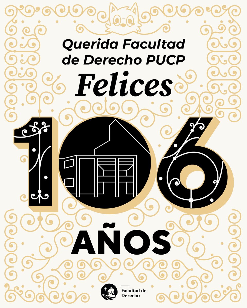 ¡Felices 106 años, Facultad de Derecho PUCP!💙
Hoy, 29 de abril, celebramos más de un siglo de compromiso con la excelencia académica, la formación de profesionales íntegros y el impulso al pensamiento jurídico crítico.
Gracias por forma parte de nuestra historia.
#106DerechoPUCP