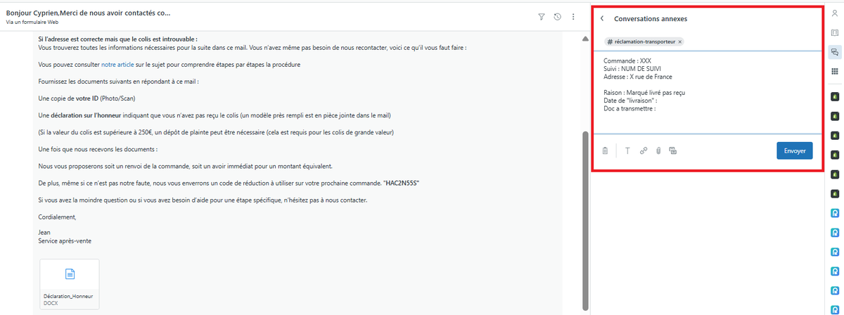 Aujourd'hui, on a encore reçu 2-3 demandes : "Colis livré mais pas reçu", je me suis dit que ça serait intéressant de vous montrer comment on peut utiliser une situation chiante pour la tourner à votre avantage et gagner un client fidèle. 

Si tu es e-commerçants, tu connais
