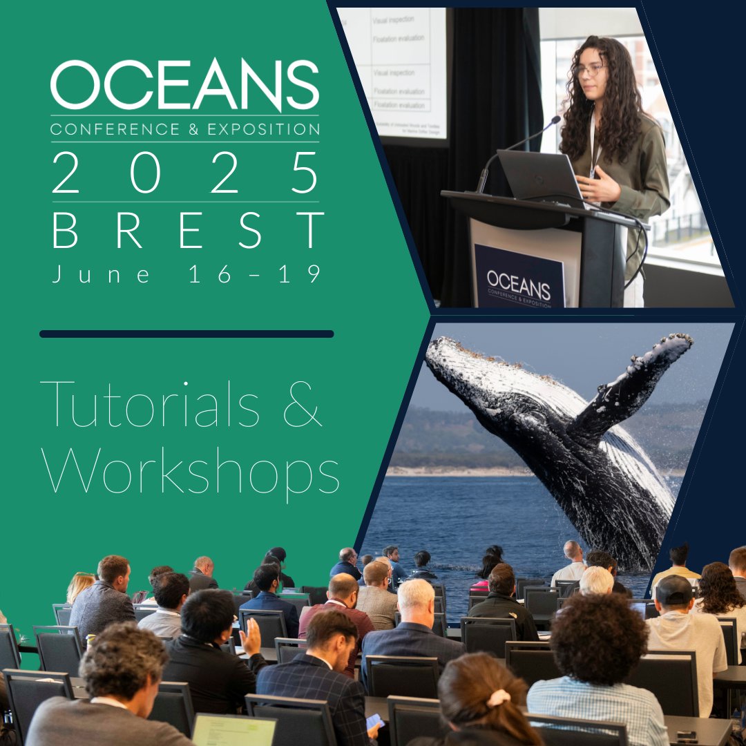 Get even more out of your OCEANS 2025 Brest experience with a full day of tutorials and workshops on Monday, June 16 — designed to dive deeper into the latest in ocean science and technology.

🔗 Learn more &amp; register: brest25.oceansconference.org/register-now/
#OCEANS2025