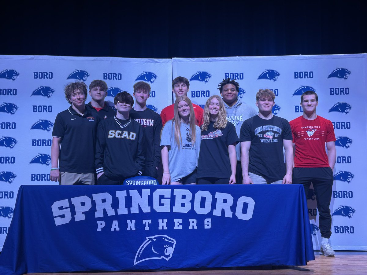 Boro_Panthers's tweet image. Congratulations to this group of student athletes who have signed at the Spring signing day! Good luck to you all!