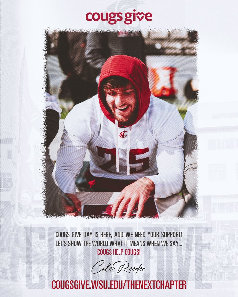 Help in supporting the Cougs and make a difference today! cougsgive.wsu.edu/giving-day/958…