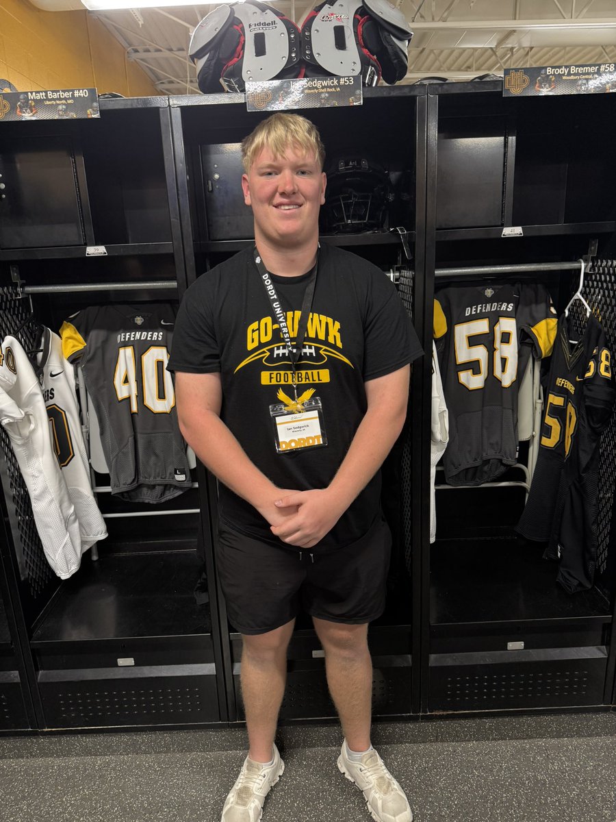 Thank you <a href="/DordtFB/">Dordt Football</a> for the great junior day!
