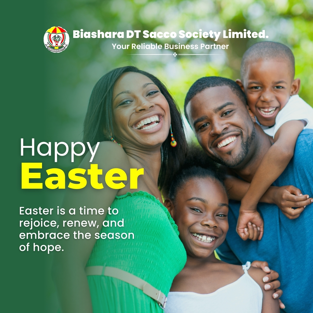 Biashara_Sacco's tweet photo. May this joyful season of Easter fill your heart with renewed hope, love and peace.

Our branches remain closed for Easter Celebration and will resume operations on Tuesday 22nd April, 2025.

Enjoy your Easter holiday.

#bssl https://t.co/YSyzCieH9P