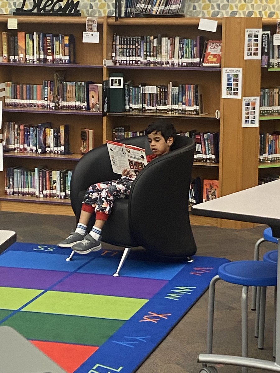 Ann Busbee (@busbeeann) on Twitter photo Kindergarten understood the assignment. Quiet, cozy spot reading for the win! 📚❤️ <a href="/BakerElem/">Baker Elementary</a> <a href="/PISD_Libraries/">Prosper ISD Library Services</a> Kindergarten understood the assignment. Quiet, cozy spot reading for the win! 📚❤️ <a href="/BakerElem/">Baker Elementary</a> <a href="/PISD_Libraries/">Prosper ISD Library Services</a>