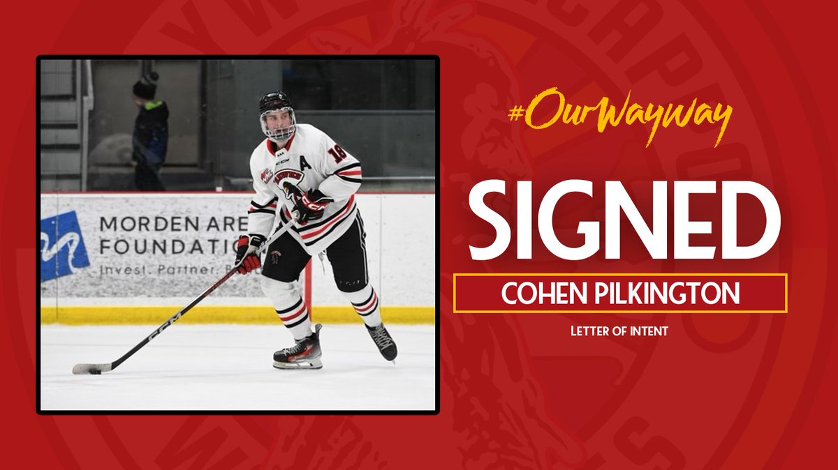 mjhlWolverines's tweet image. The Waywayseecappo Wolverines have announced that defencemen Cohen Pilkington has signed a letter of intent to play for the team for the 2025-26 season.

DETAILS: waywaywolverines.com/wolverines-sig…