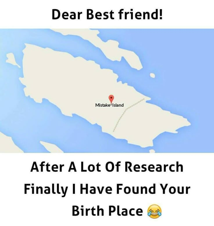 Dear Best Friend!

After A Lot Of Research..
Finally I Have Found Your Birth Place 😎