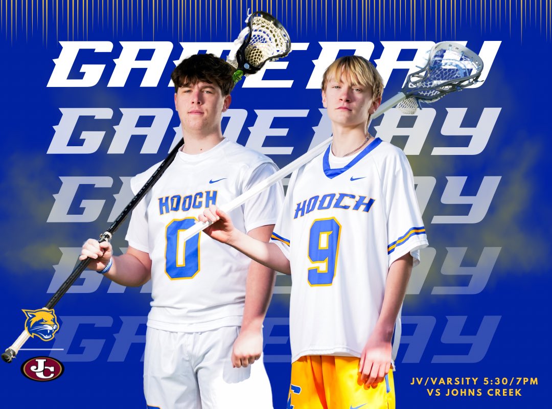 IT’S GAME DAY!! Our boys lacrosse team is HOME today vs The Gladiators. Come on out and support your Cougars!! 🐾🥍

⏰ 5:30/7pm
🆚 Johns Creek
📍 Chattahoochee 

GO HOOCH!