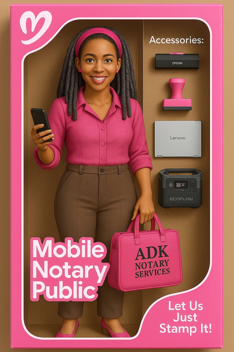ADKNOTARYSVCS's tweet image. Real life Barbie can notarize  and facilitate your Apostille documents. Call/Text 407-803-5393  and/or click the link below to book your appointment.

calendly.com/adkconsultingn…
