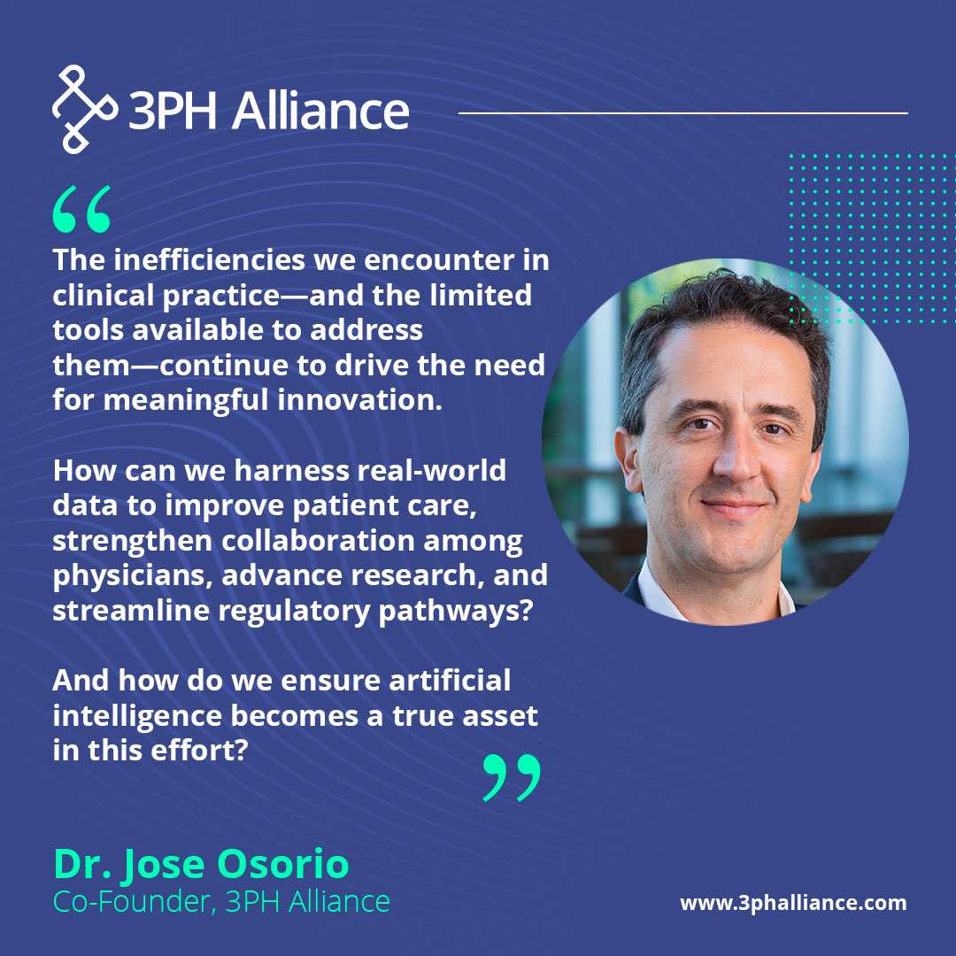 What started as Dr. José Osorio’s personal journey is now 3PH Alliance—powered by the 3PH Cloud EDC, giving EPs the tools to collect, own &amp; monetize their data.

Join 200+ EPs redefining care through real-world evidence.

 🔗 Link in comments.

#RealWorldEvidence #DigitalHealth