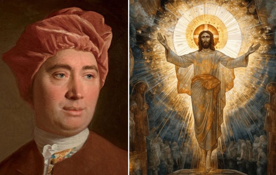 As we approach Resurrection Sunday, many skeptics will point to David Hume’s “argument against miracles” to say we shouldn’t believe in the Resurrection.

But what they don’t realize is…

Hume refuted **his own** argument.

Here’s how (thread) 🧵