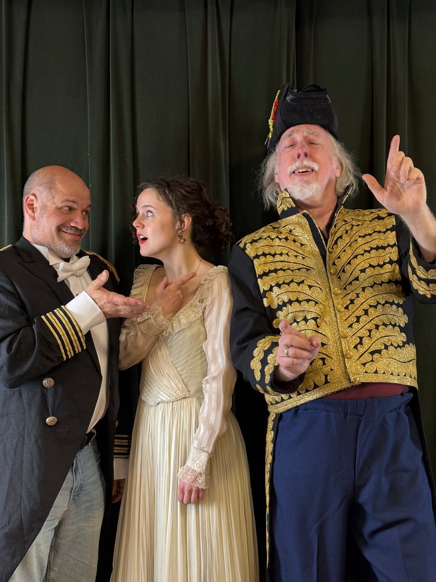 H.M.S. Pinafore; or, The Lass That Loved a Sailor – presented by The G&amp;S Light Opera CO of LI
 May 3 at 2 p.m. East Hampton Library
  FREE EVENT call (631 )324-0222 ext.3 to register or register at Eventbrite (Photo by Delaney R. Page. C) 2025 The G &amp; S Light Opera CO LI)
#opera