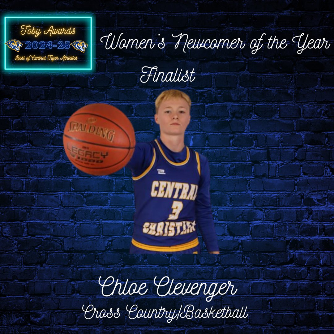 Chloe Clevenger’s incredible season includes setting a new XC school record, qualified for Nationals, &amp; leading the Tigers in scoring, rebounding, steals, &amp; assists. She also scored a career-high 29 points, including the game-winning shot, to win CCCK's 1st Mayor’s Cup victory.