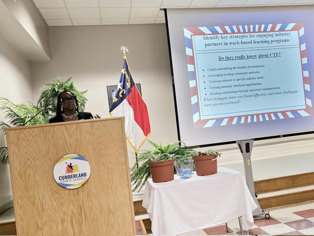 Jeanne Turner (@jeanneturnerwbl) on Twitter photo The CTE Support Services Team traveled to Fayetteville last Friday for the North Central/Sandhills Regional Spring CDC/SPC meeting. The team attended great sessions, heard keynote speaker CTE Teacher of the Year Tyler D'Angelo, and engaged in networking. <a href="/AmyPSAmyPS/">Amy Policastro Schroeder M.A.T., CCSP, FCDI, SCDAI</a> The CTE Support Services Team traveled to Fayetteville last Friday for the North Central/Sandhills Regional Spring CDC/SPC meeting. The team attended great sessions, heard keynote speaker CTE Teacher of the Year Tyler D'Angelo, and engaged in networking. <a href="/AmyPSAmyPS/">Amy Policastro Schroeder M.A.T., CCSP, FCDI, SCDAI</a>