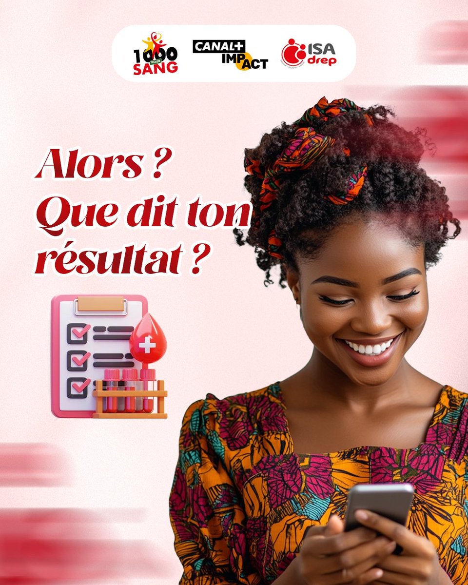 Vos #resultats du don de sang du 13 Février 2025 sont #disponibles. 

Vous pouvez vérifier votre résultat dans votre messagerie WhatsApp! 

Alors? Les nouvelles sont-elles bonnes ?

#Dondesang #1000Poursang