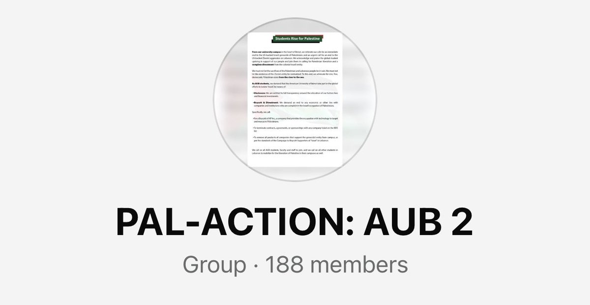 MarioDoueiry's tweet photo. @nadinebarakatlb @jobahout @KullunaIrada @MorganOrtagus @AUB_Lebanon The danger is even bigger. U have WhatsApp groups called “PAL-Action” for pro-Palestine students lead by extreme left political parties leaders such as Hezbollah, Amal and SSNP with AUB and LAU students since October 7 driving these demonstrations and activities https://t.co/r6roQakiLs