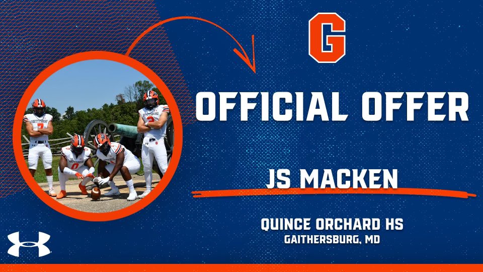 JS Macken (@jsmackenqo) on Twitter photo Beyond grateful to announce my first offer from Gettysburg college! Anything can be accomplished through Jesus Christ our God!
<a href="/QO_Coach_Kelley/">John A. Kelley</a> <a href="/CoachSBreen/">Coach Shannon Breen</a> <a href="/CoachChanguris/">Tyrus Changuris</a> <a href="/GburgFB/">Gettysburg College Football</a> <a href="/CoachBPerkins/">Bryce Perkins</a> <a href="/CoachMoeBanks/">Moe Banks</a> Beyond grateful to announce my first offer from Gettysburg college! Anything can be accomplished through Jesus Christ our God!
<a href="/QO_Coach_Kelley/">John A. Kelley</a> <a href="/CoachSBreen/">Coach Shannon Breen</a> <a href="/CoachChanguris/">Tyrus Changuris</a> <a href="/GburgFB/">Gettysburg College Football</a> <a href="/CoachBPerkins/">Bryce Perkins</a> <a href="/CoachMoeBanks/">Moe Banks</a>