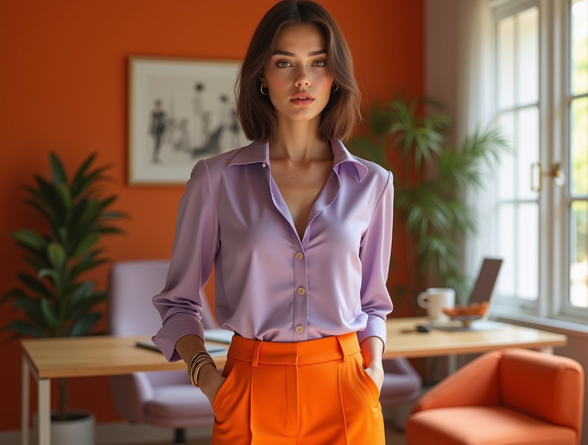 AIFashionChic's tweet image. 🪞She doesn’t chase symmetry.
She defines balance.
#AIFashion #ModernElegance #PoisedDesign #CuratedPower