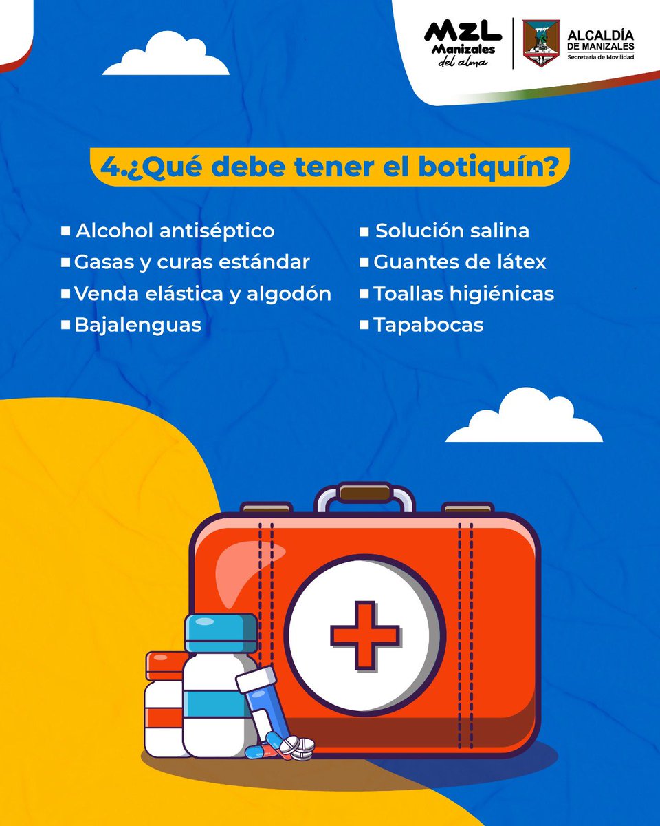 🛑Desde la <a href="/SecMovilidadMzl/">Secretaría de Movilidad de Manizales</a> te compartimos 4 tips esenciales que pueden marcar la diferencia en tu camino:

1️⃣ Planea tu ruta
2️⃣ Verifica tu vehículo
3️⃣ Revisa tu documentación
4️⃣ Lleva el kit obligatorio

La prevención también viaja contigo. 🚦✨
