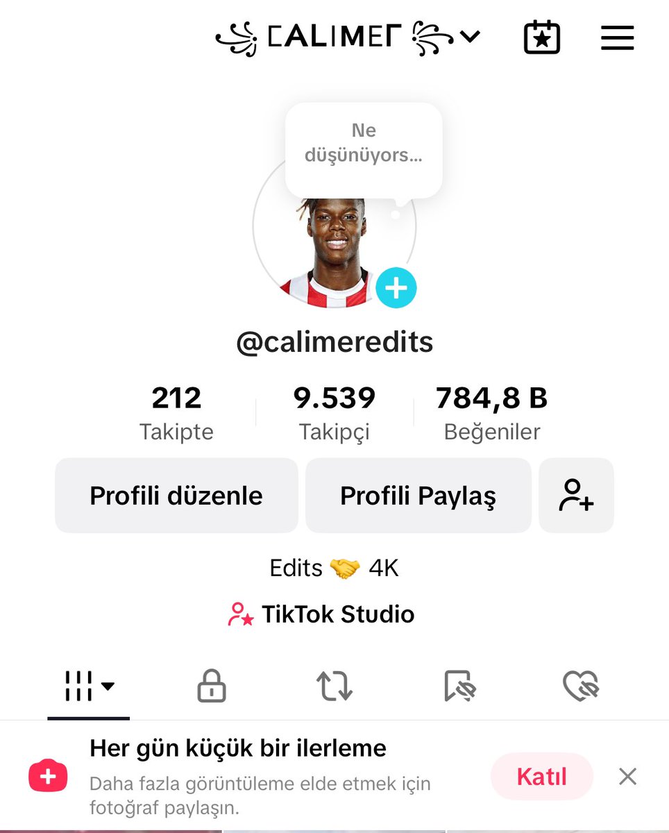 Arkadaşlar tiktok hesabım acill satılıktır 2700₺ ulaşmak için dm