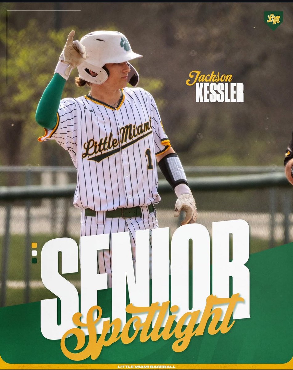 LMBaseballTeam's tweet photo. First up in our Countdown to Senior Day is Catcher Jackson Kessler. He started playing baseball at 4 yrs old, and his favorite memory was hitting a walk off single against Kings in the JV ECCTournament. He plans to attend NKU and major in Business Mgmt. and minor in sports Mgmt.! https://t.co/6IRHwBSY7X