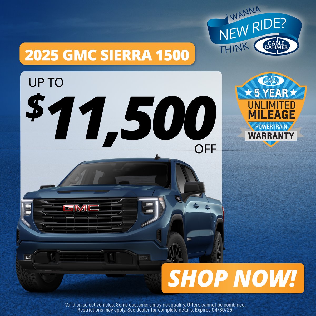 The 2025 GMC Sierra is built to handle whatever comes your way! For a limited time at Cable Dahmer Buick GMC of Independence get up to $11,500 off the 2025 GMC Sierra 1500. 
Shop our inventory now! ➡️ bit.ly/4jjHSxI 
#GMC #Sierra #CableDahmer #Independence