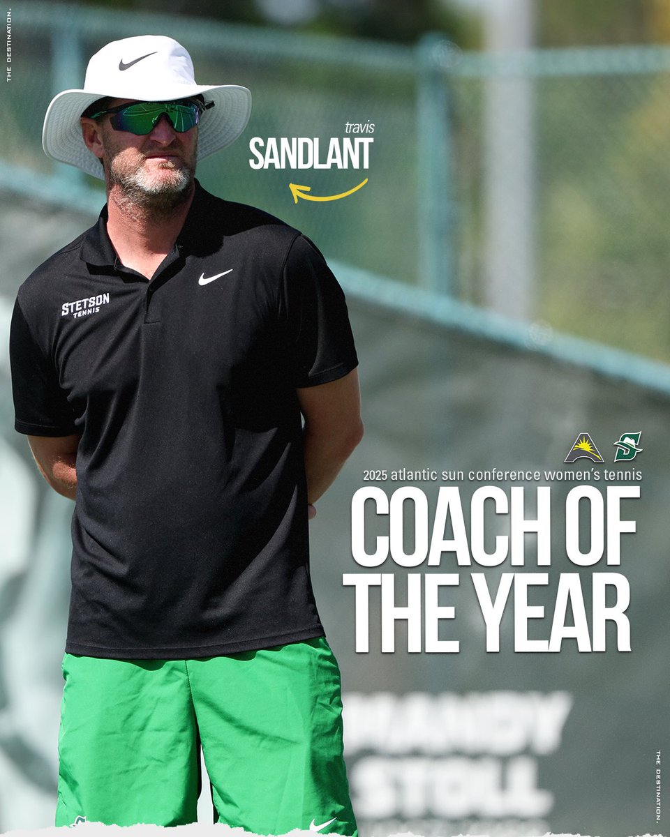 Olaya Garrido-Rivas and Travis Sandlant earned the 2025 #ASUNWTEN Coach of the Year honor! 👏👏

<a href="/UNATennis/">North Alabama Tennis</a> | <a href="/StetsonTennis/">Stetson Tennis</a>