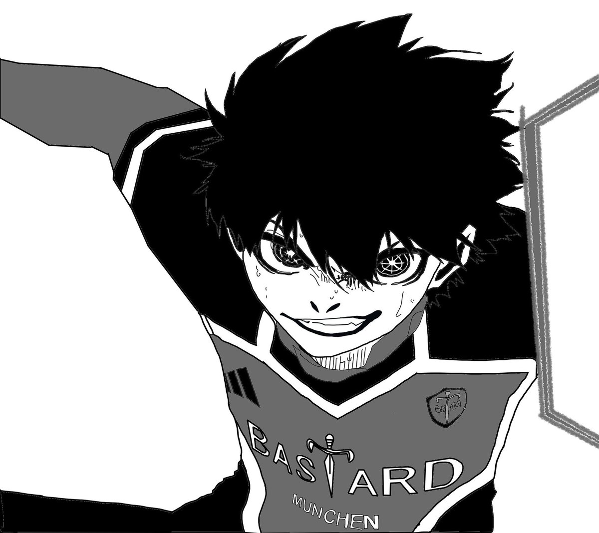 R3DSPRAY's tweet photo. My isagi drawing (best one after kaiser) https://t.co/TU3l9XflbE