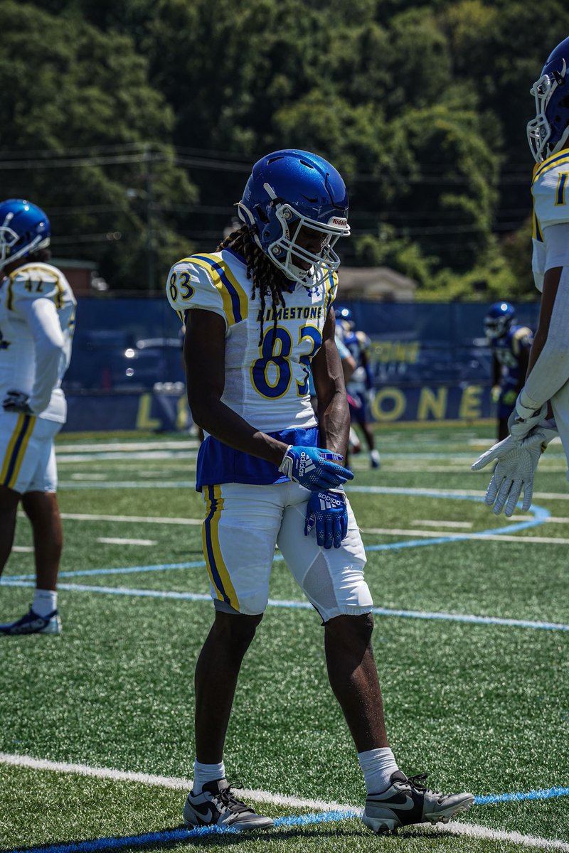 Due to Limestone University closing I am in the transfer portal. Open to all opportunities. WR with 4 years of eligibility left, open to playing DB as well. 5’11 175lbs
